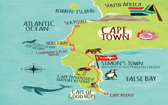 Cape peninsula Map